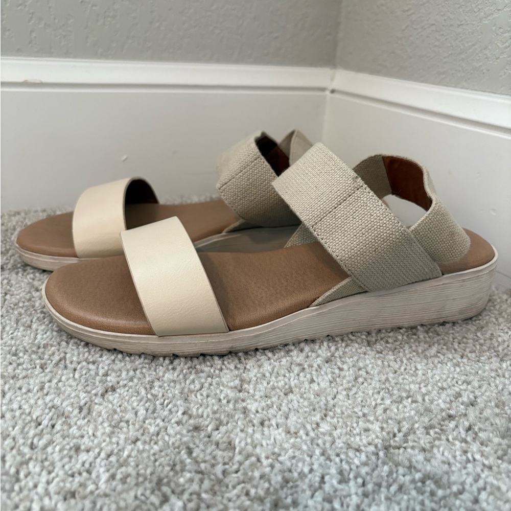 Kensie Cream Sandals
